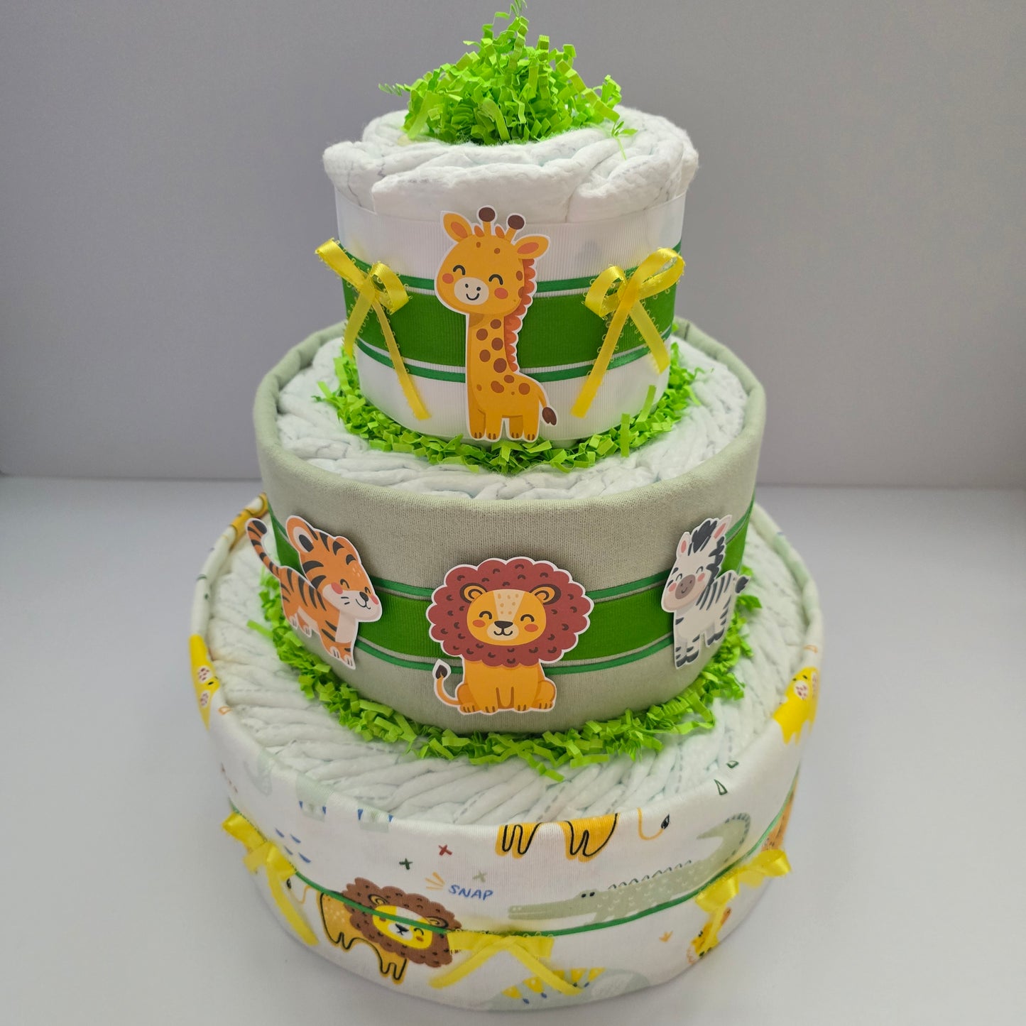Wild Safari Baby Diaper Cake