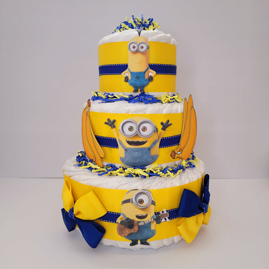 Minions Gru Universal Baby Shower Diaper Cake