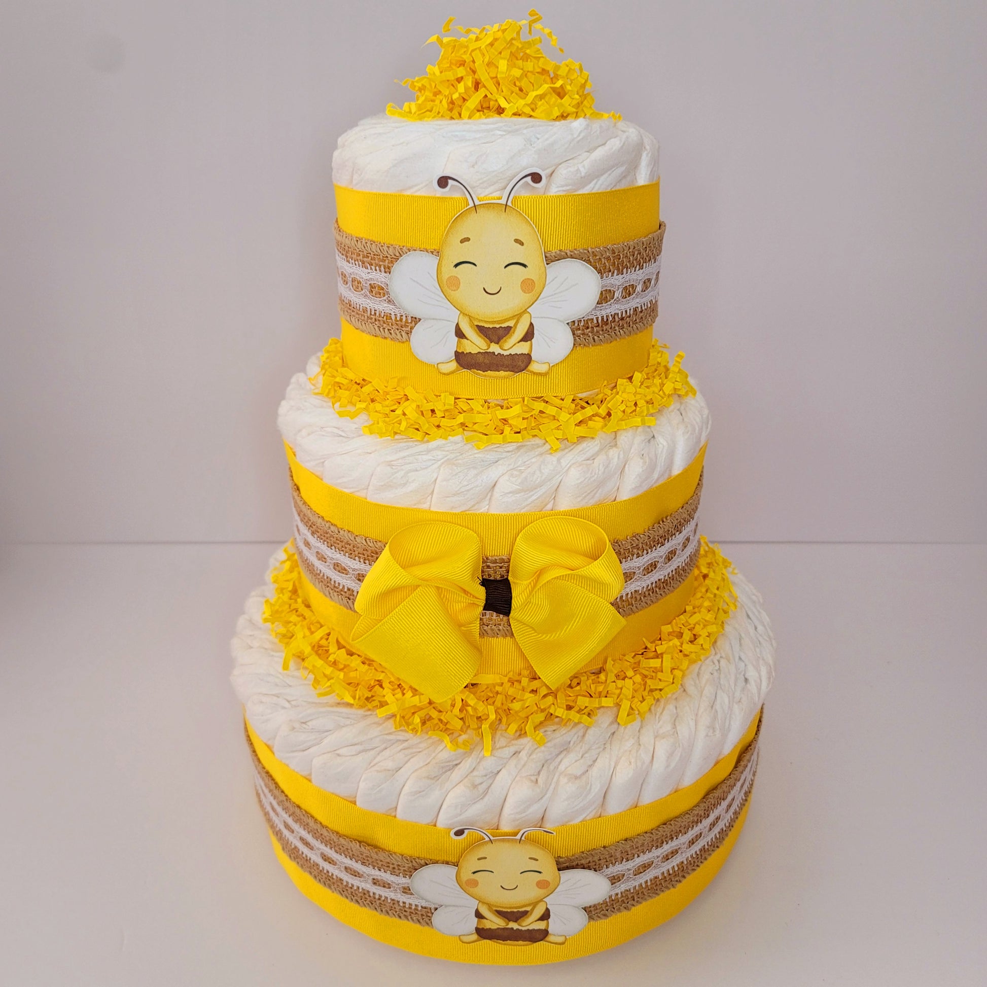 Mom To Bee Baby Shower Neutral Diaper Cake