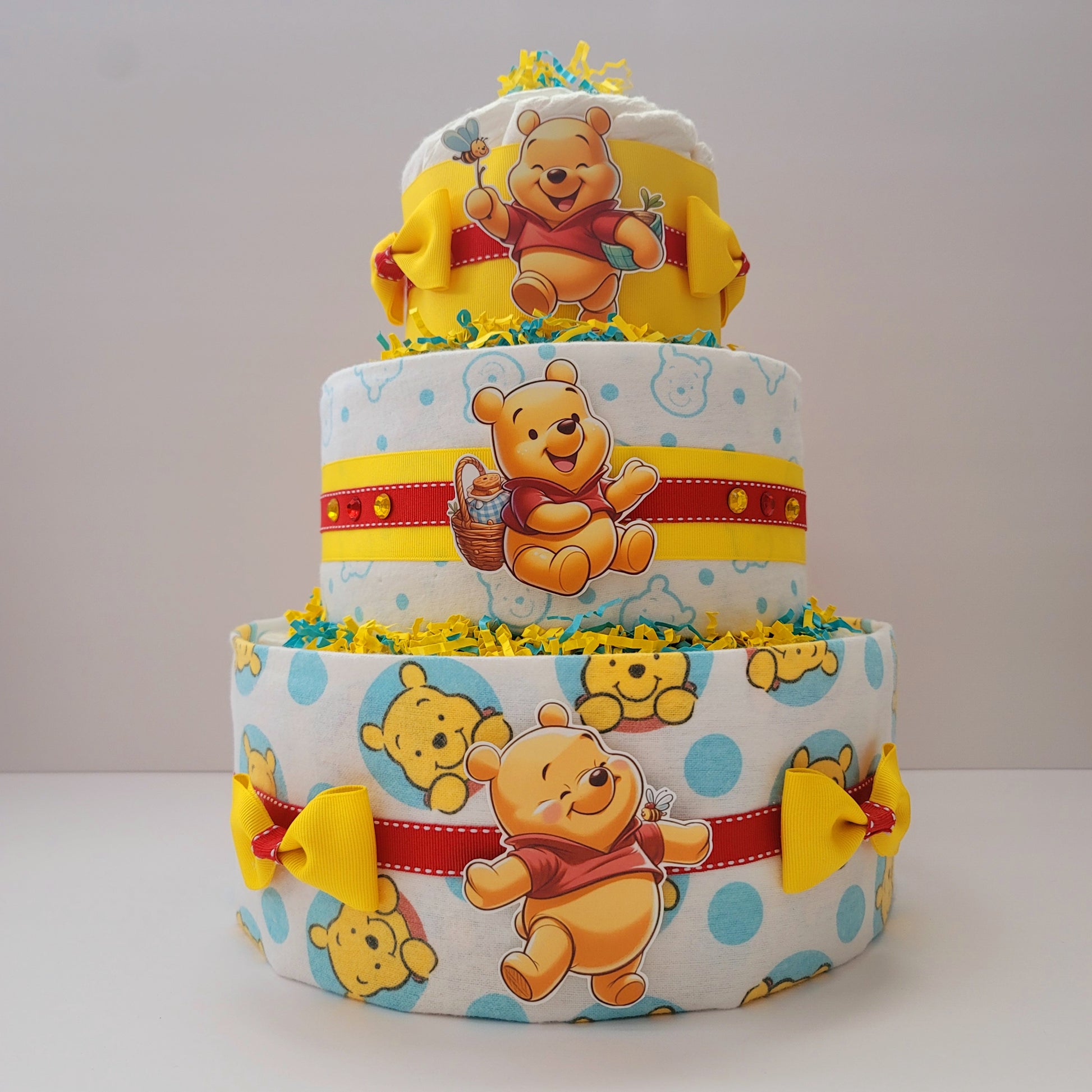 Teddy Bear Diaper Cakes For Sale Near Me Baby Girl Diaper Cake