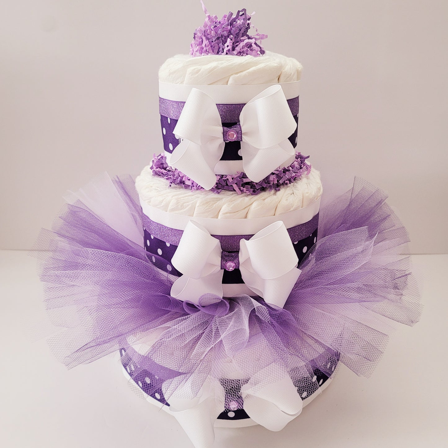 Elegant Tutu Diaper Cake