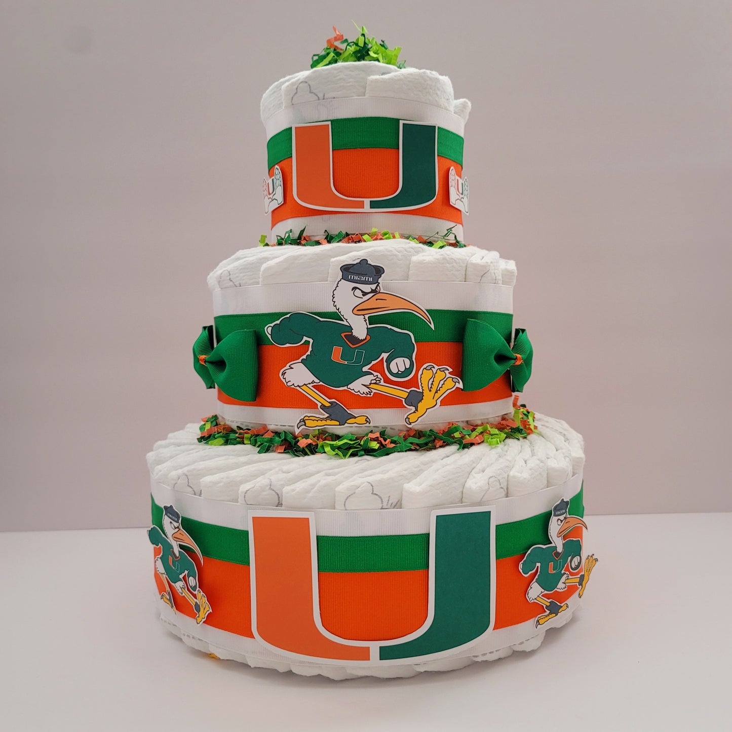 UM Football Diaper Cake