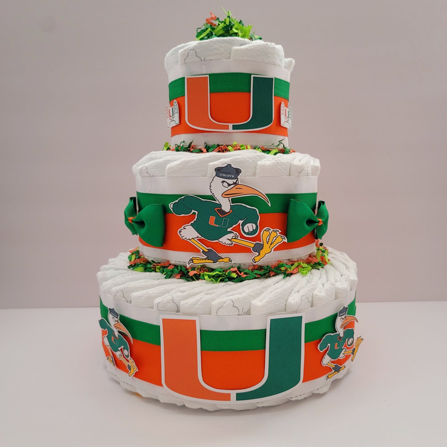 UM Football Diaper Cake