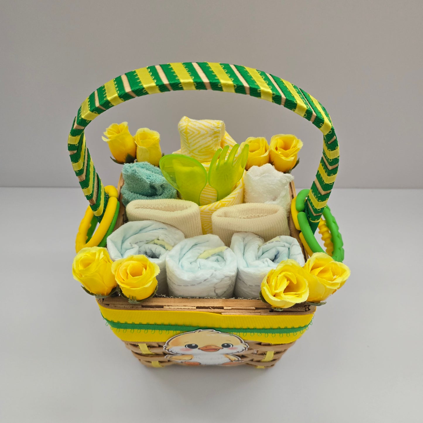 Sweet Baby Duckling Mini Diaper Gift Basket