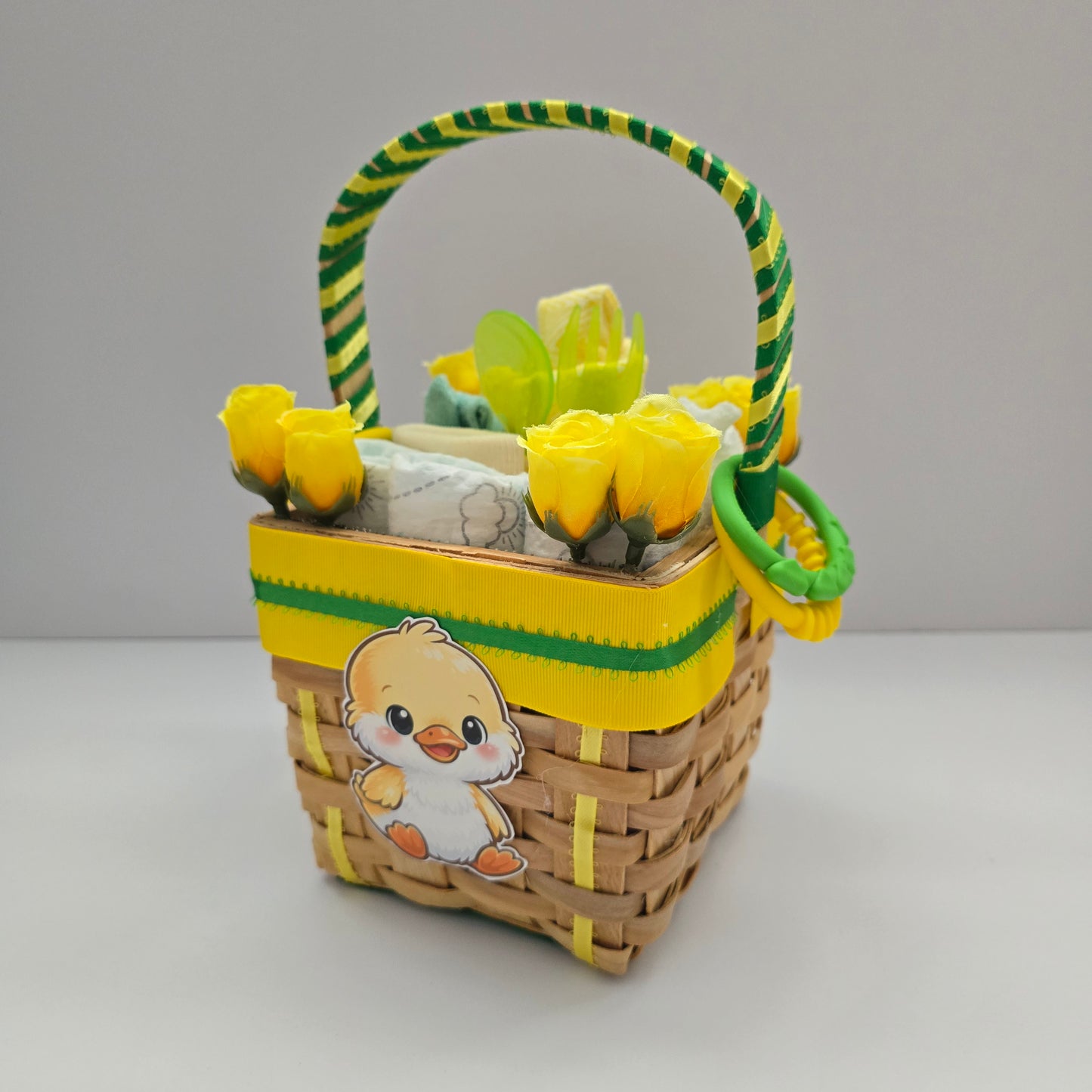 Sweet Baby Duckling Mini Diaper Gift Basket