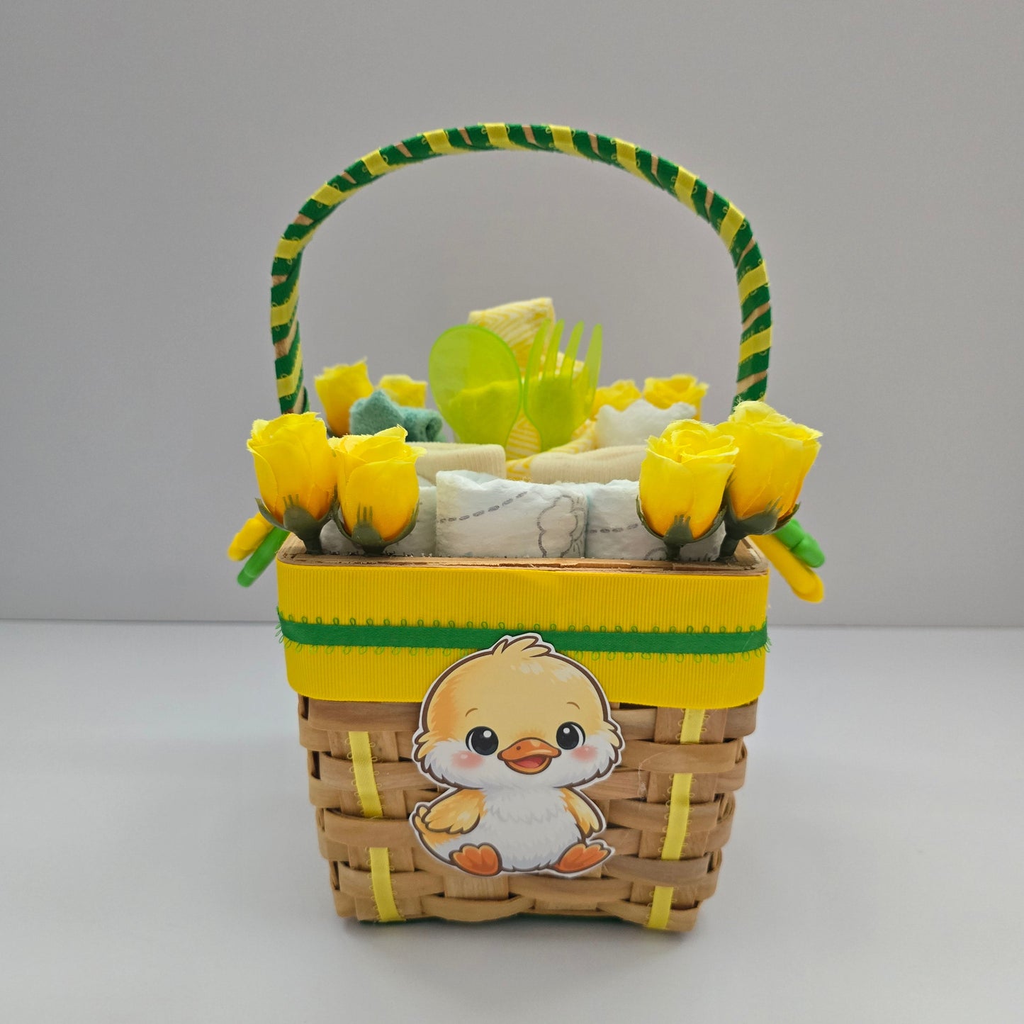 Sweet Baby Duckling Mini Diaper Gift Basket