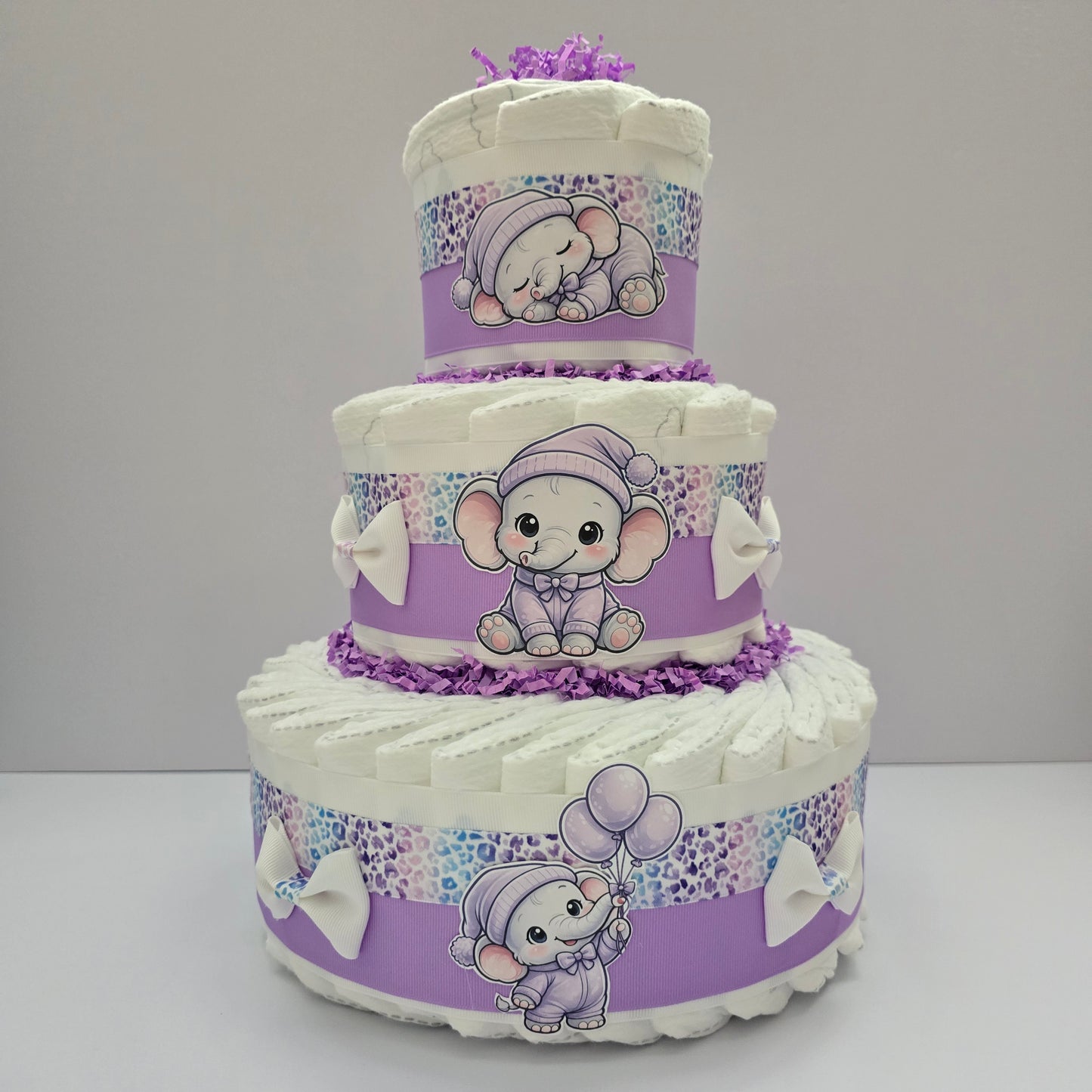 Little Peanut Elephant Diaper Cake