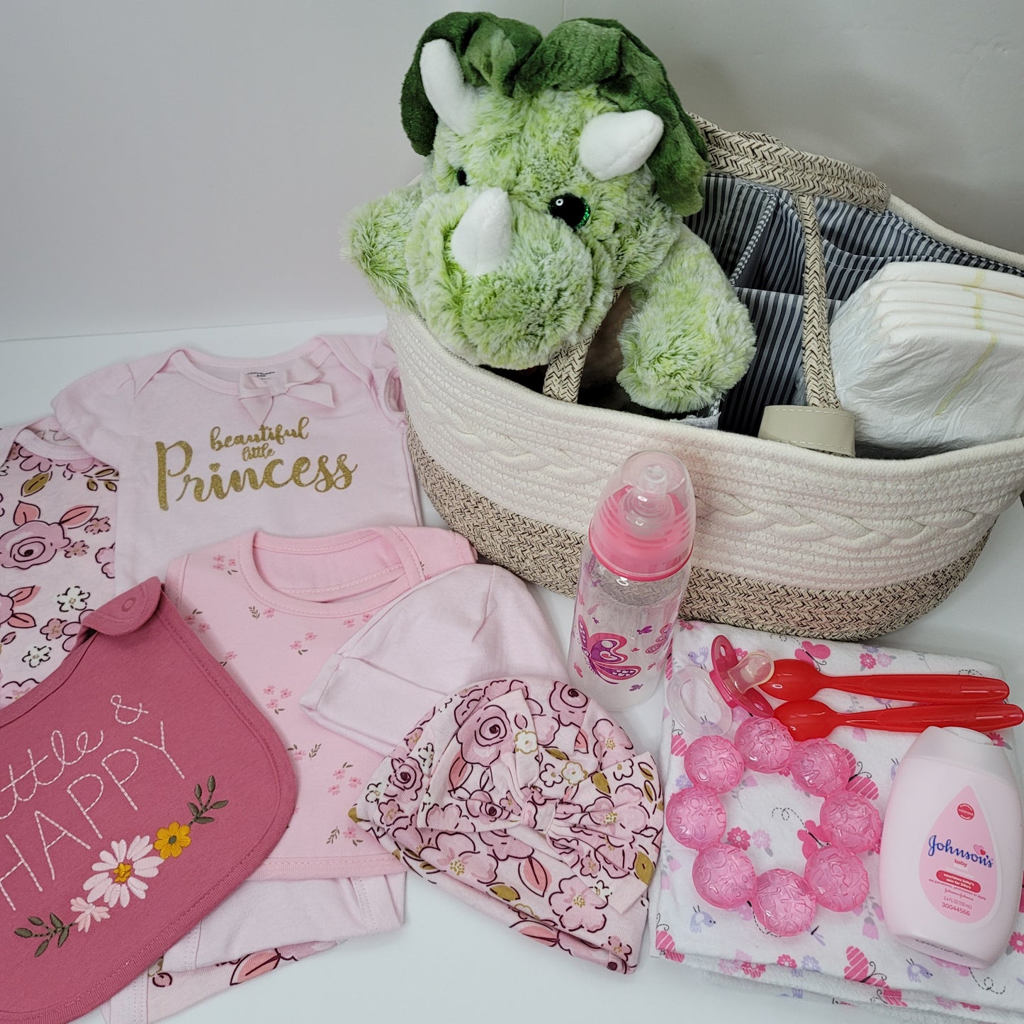 Sweet Baby Diaper Caddy Organizer Gift Basket