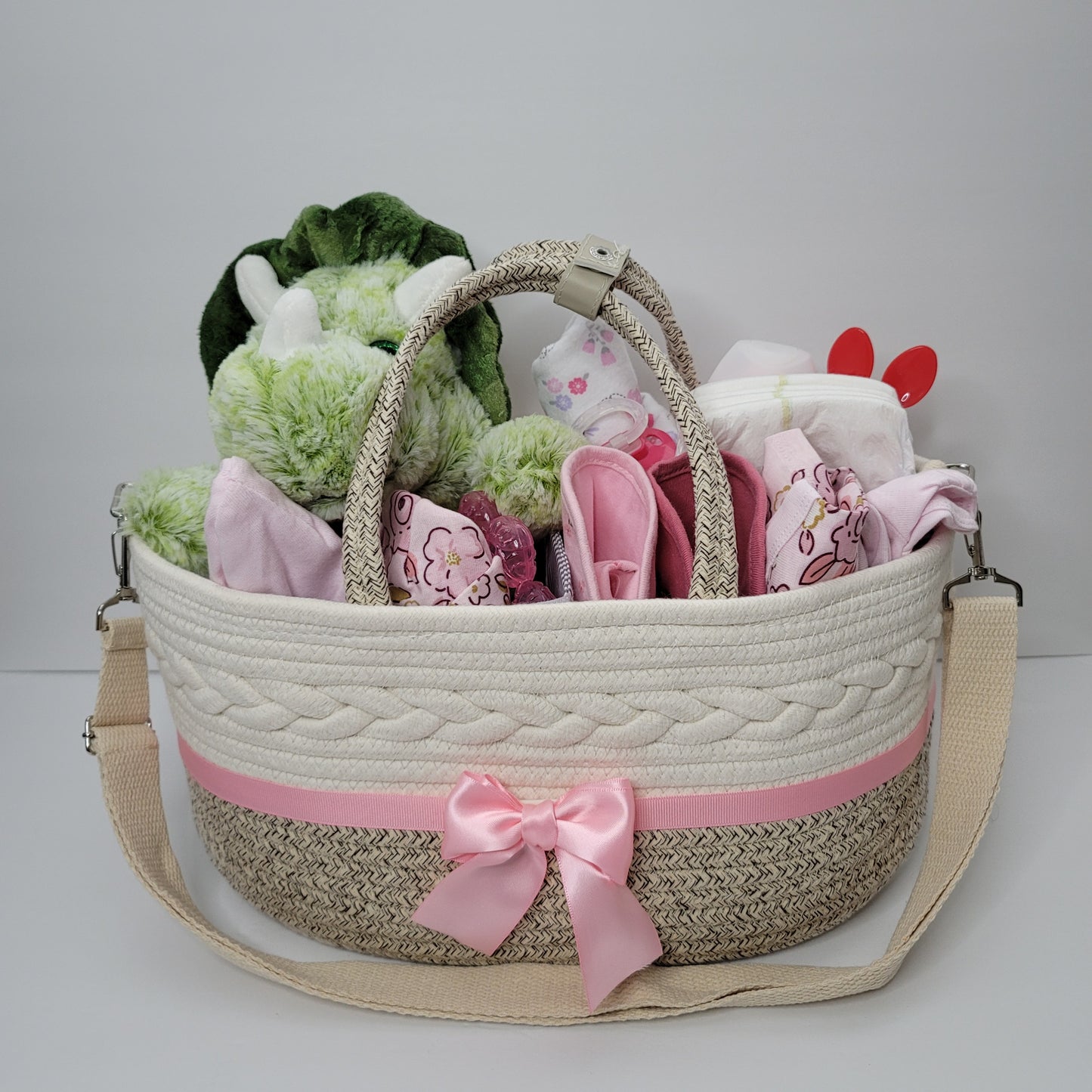 Sweet Baby Diaper Caddy Organizer Gift Basket