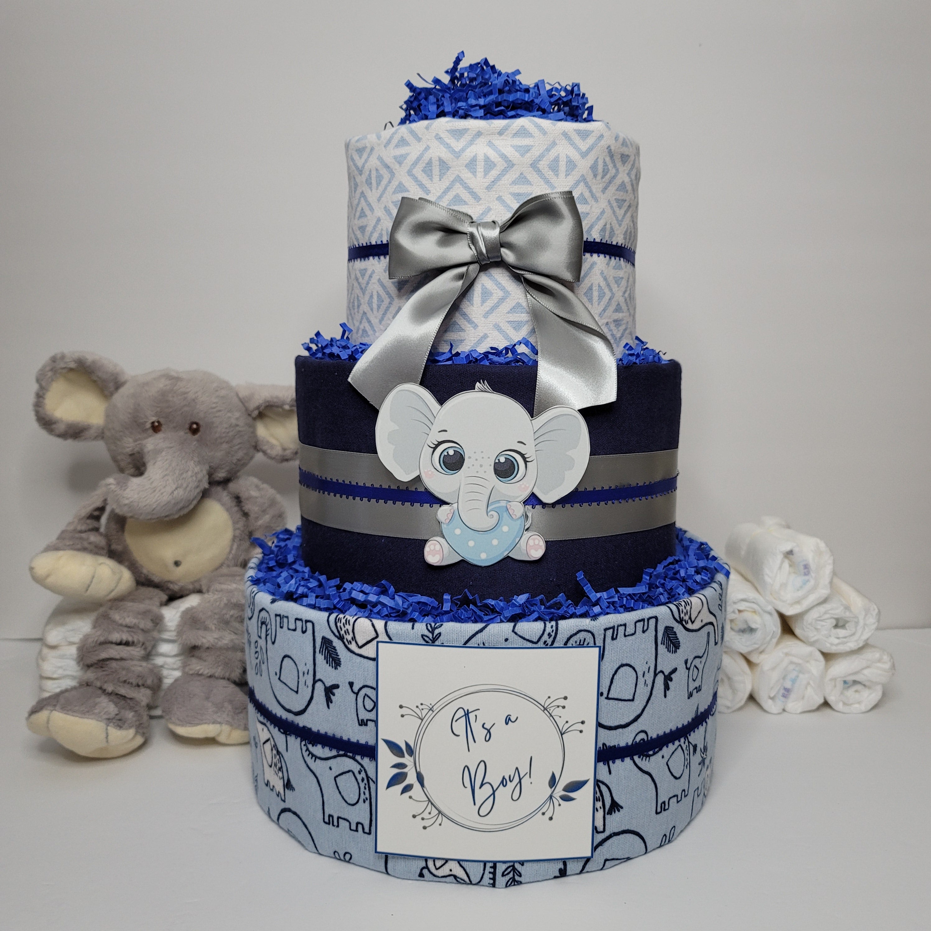Baby Elephant Diaper Cake