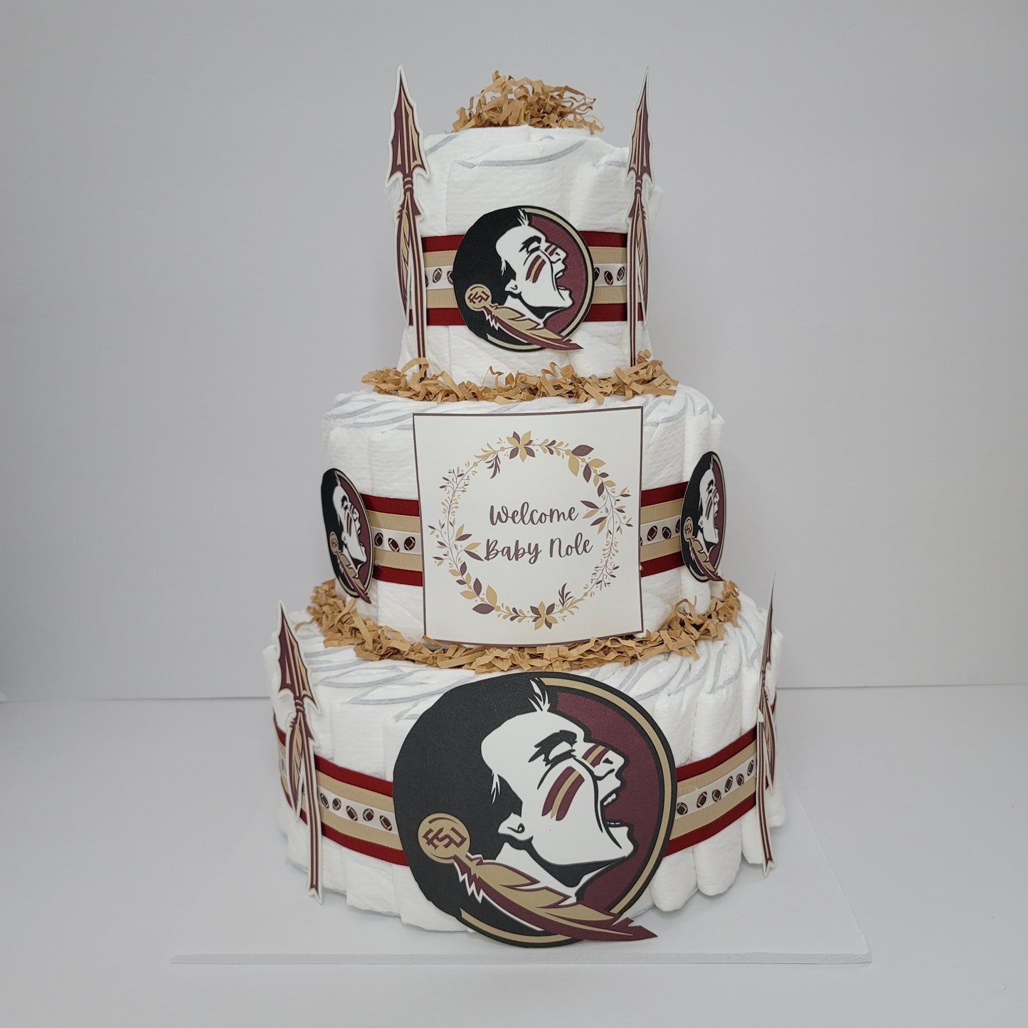 Florida State Seminoles Football Diaper Cake