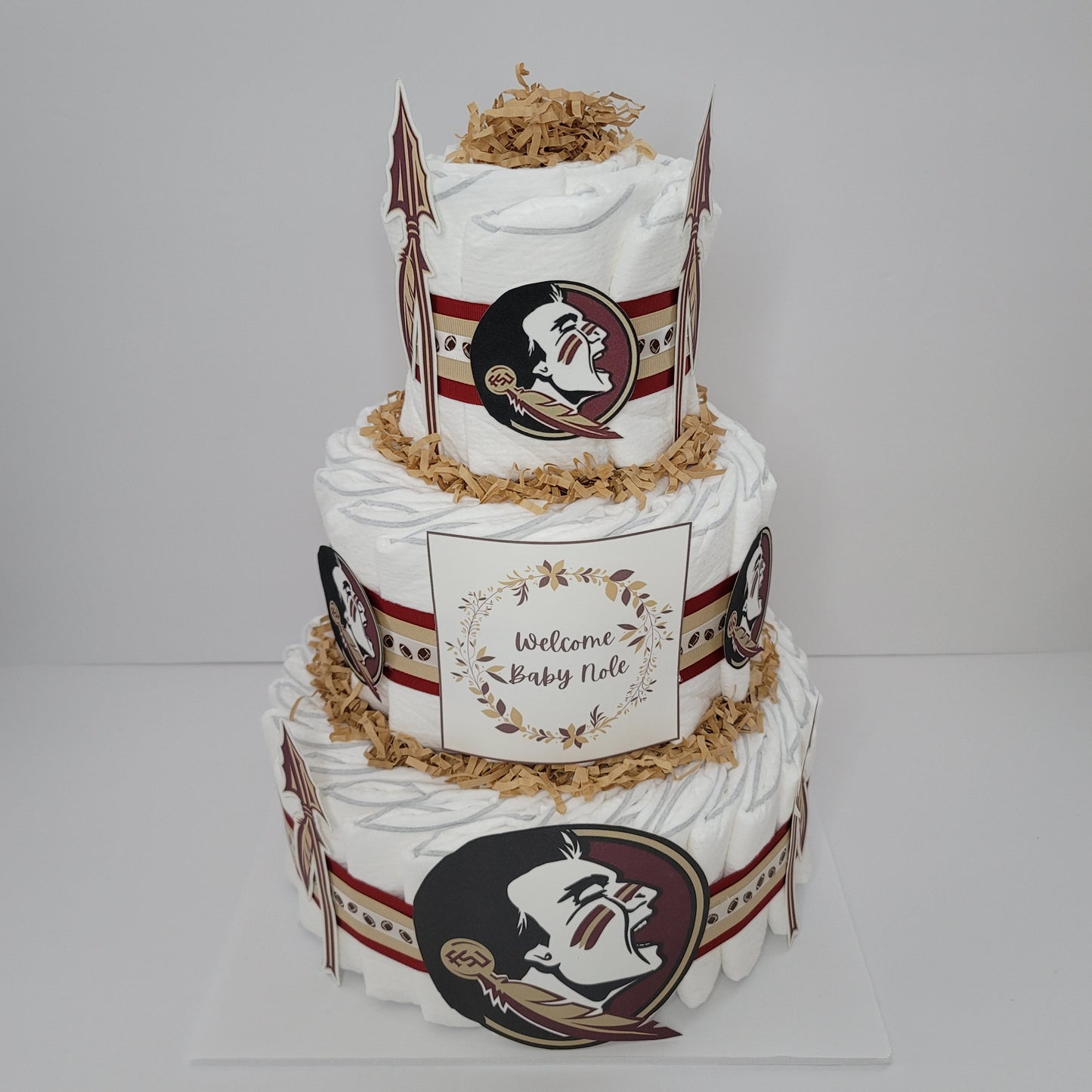 Florida State Seminoles Football Diaper Cake